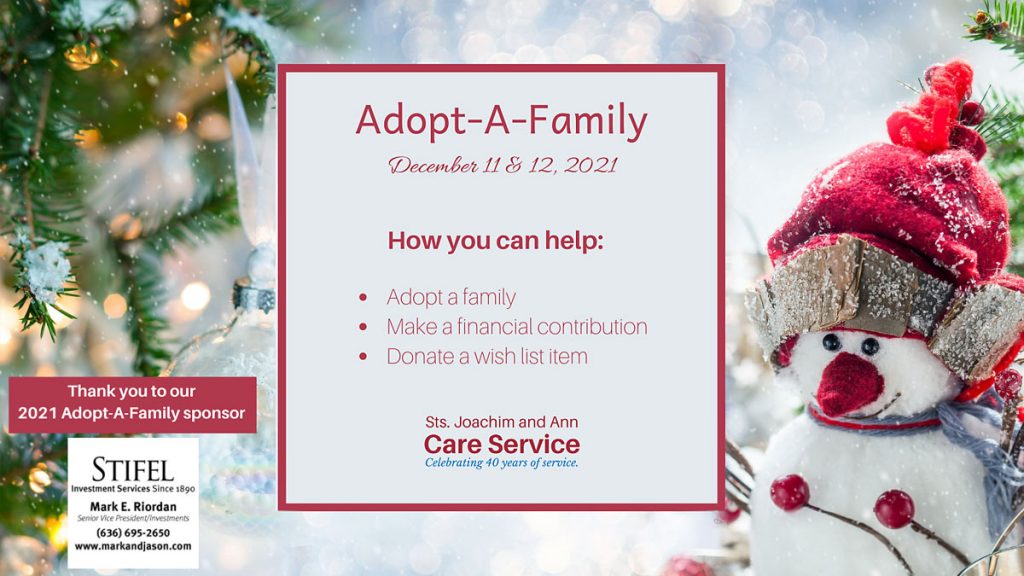 JaCares Adopt-A-Family graphic