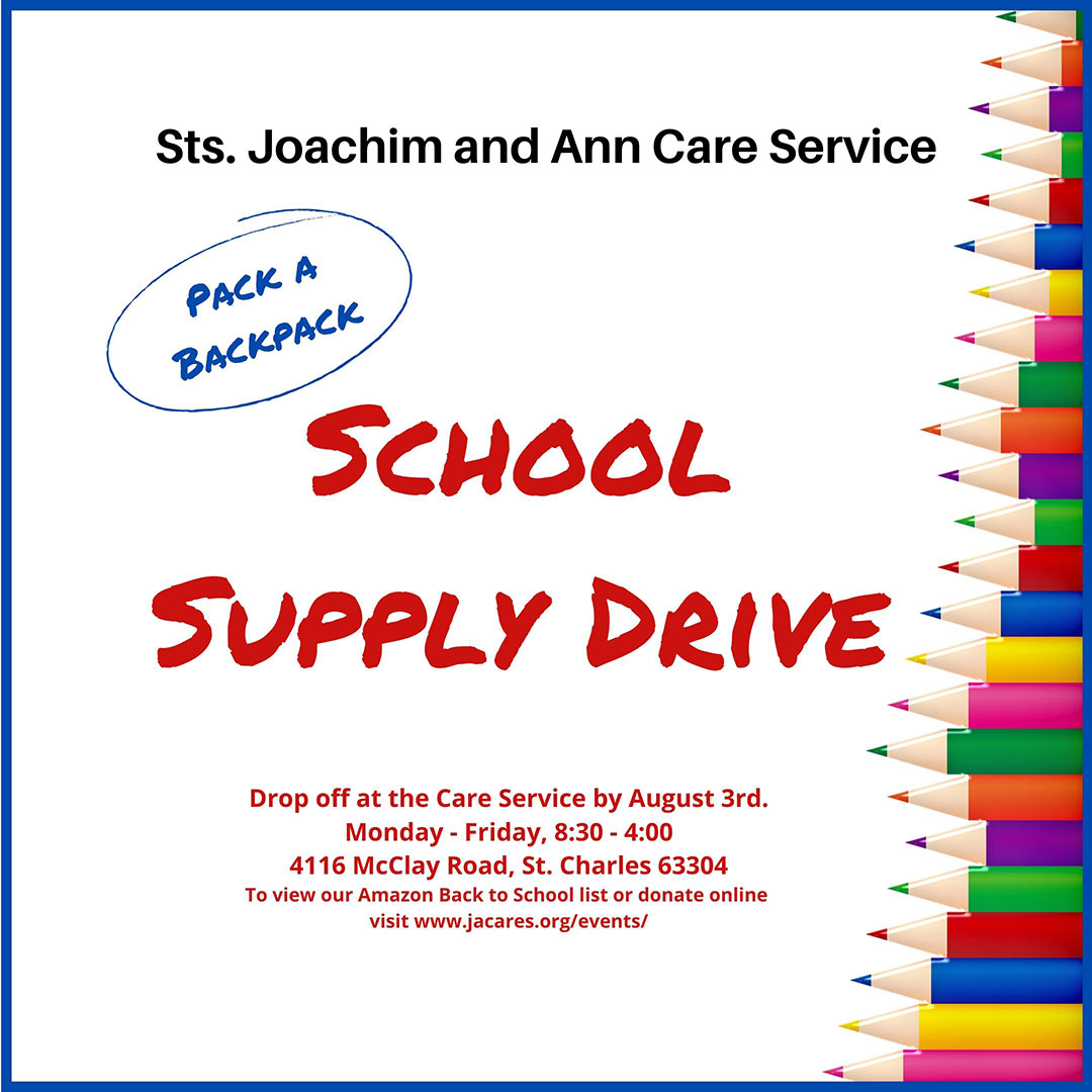 School supply drive flyer