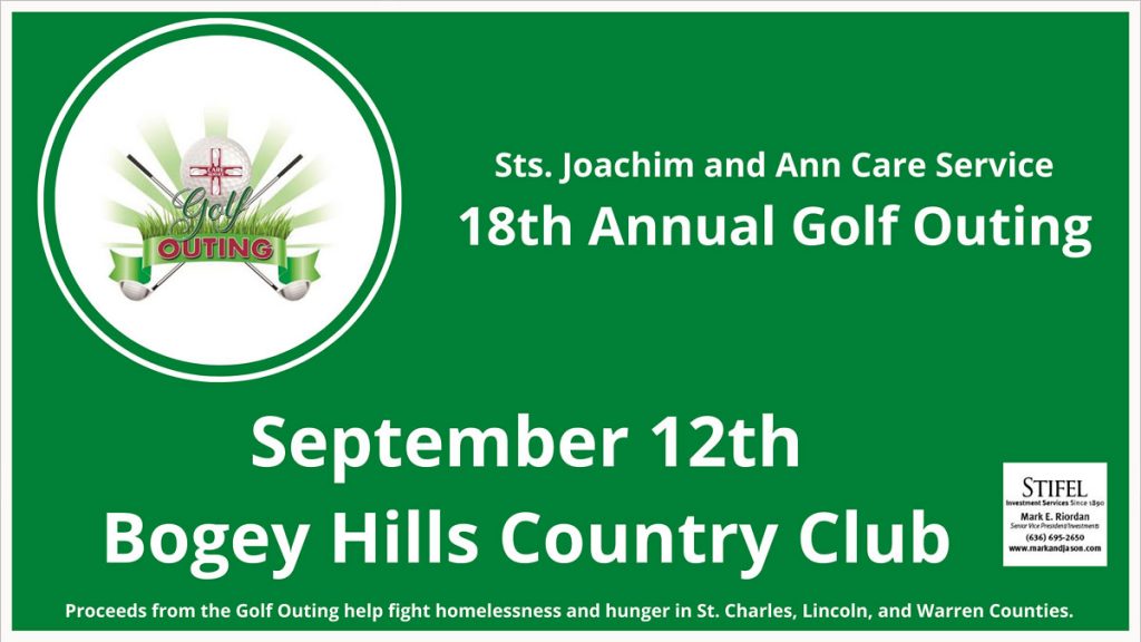 18th Annual Golf Outing September 12th at Bogey Hills Country Club